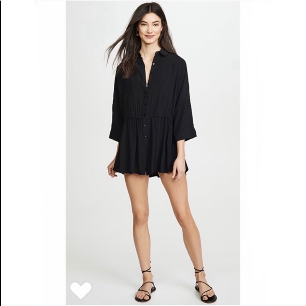 L*space Pacifica Tunic Cover-Up in Black sz XS/S - Picture 2 of 13